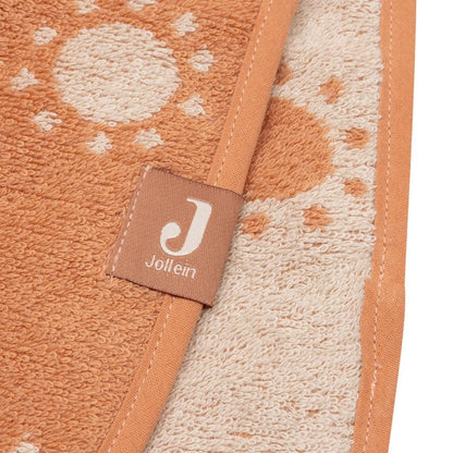Jollein Poncho de bain Jacquard Sun Orange