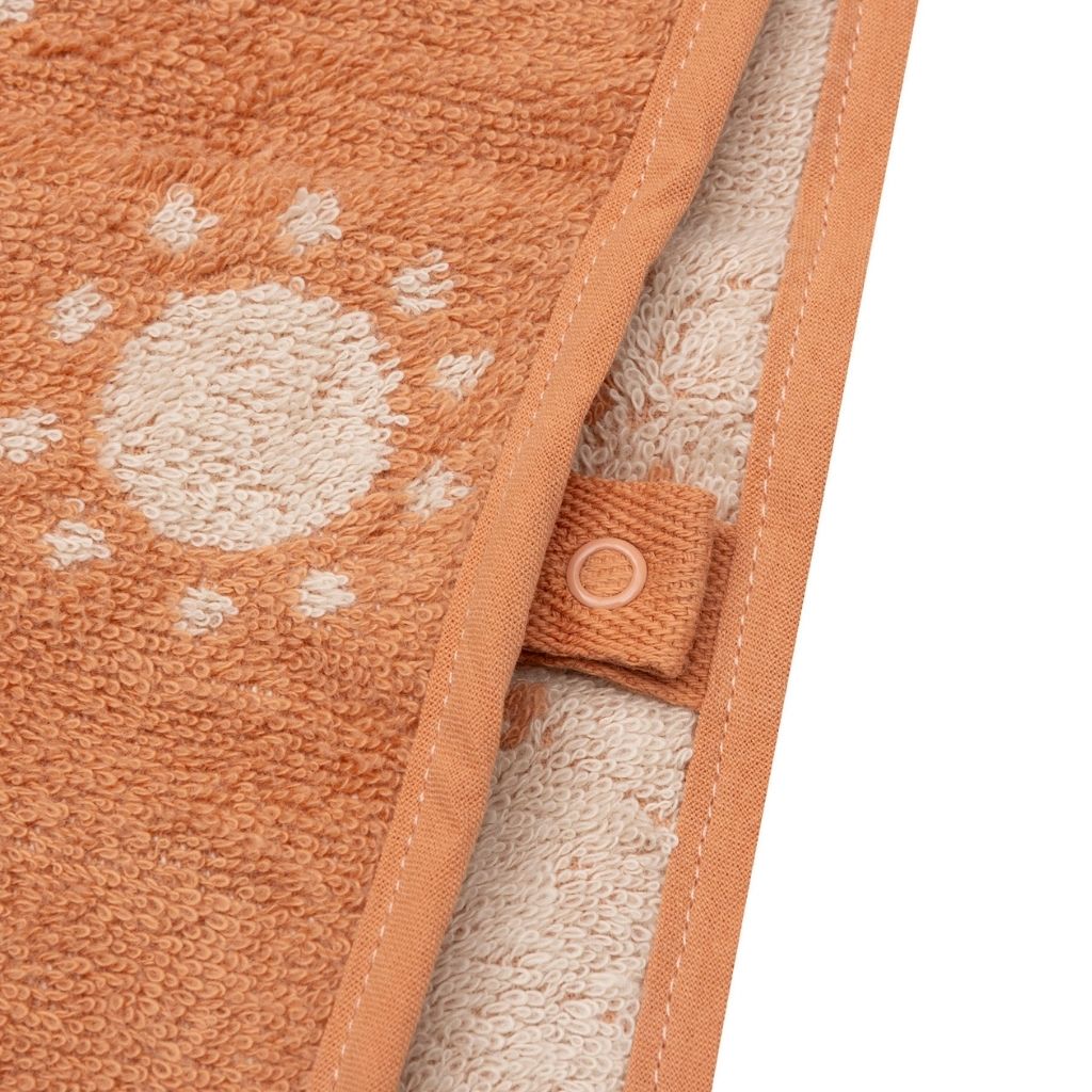 Jollein Poncho de bain Jacquard Sun Orange