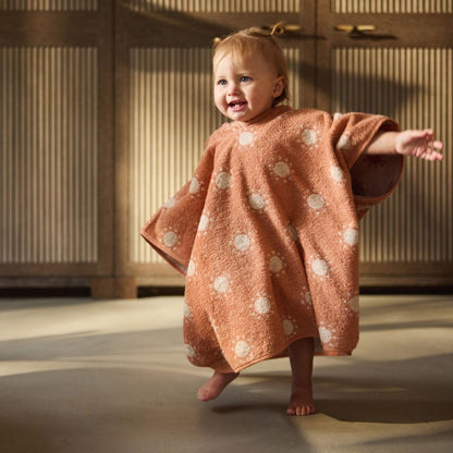 Jollein Poncho de bain Jacquard Sun Orange