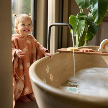 Jollein Poncho de bain Jacquard Sun Orange