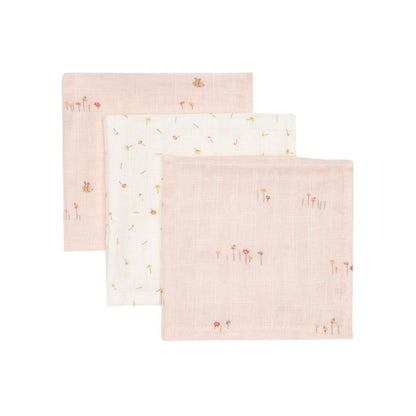 Jollein Lingettes hydrophiles Pretty Picnic Rose – 3 pièces