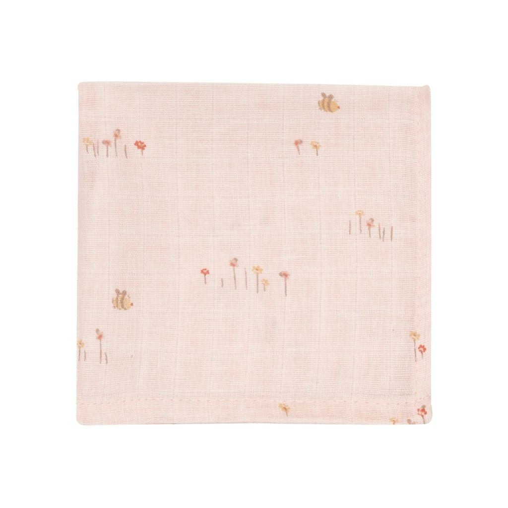 Jollein Lingettes hydrophiles Pretty Picnic Rose – 3 pièces