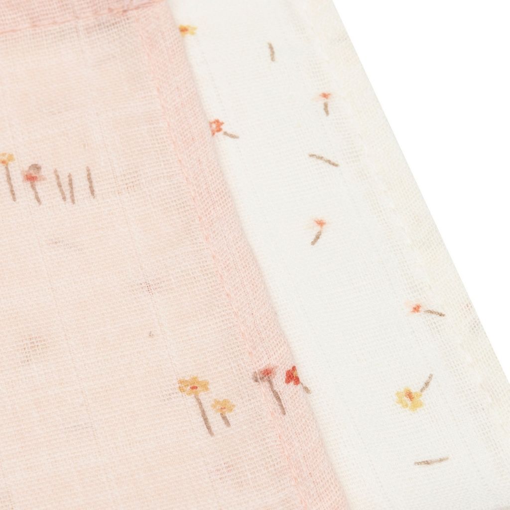 Jollein Lingettes hydrophiles Pretty Picnic Rose – 3 pièces