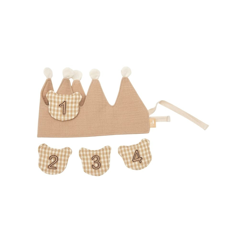 Jollein Couronne d'anniversaire avec chiffres Teddy Bear Beige