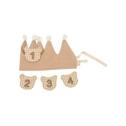 Jollein Couronne d'anniversaire avec chiffres Teddy Bear Beige