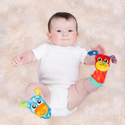 Playgro Pols- en Voetrammelaar Set Veelkleurig – 2 stuks