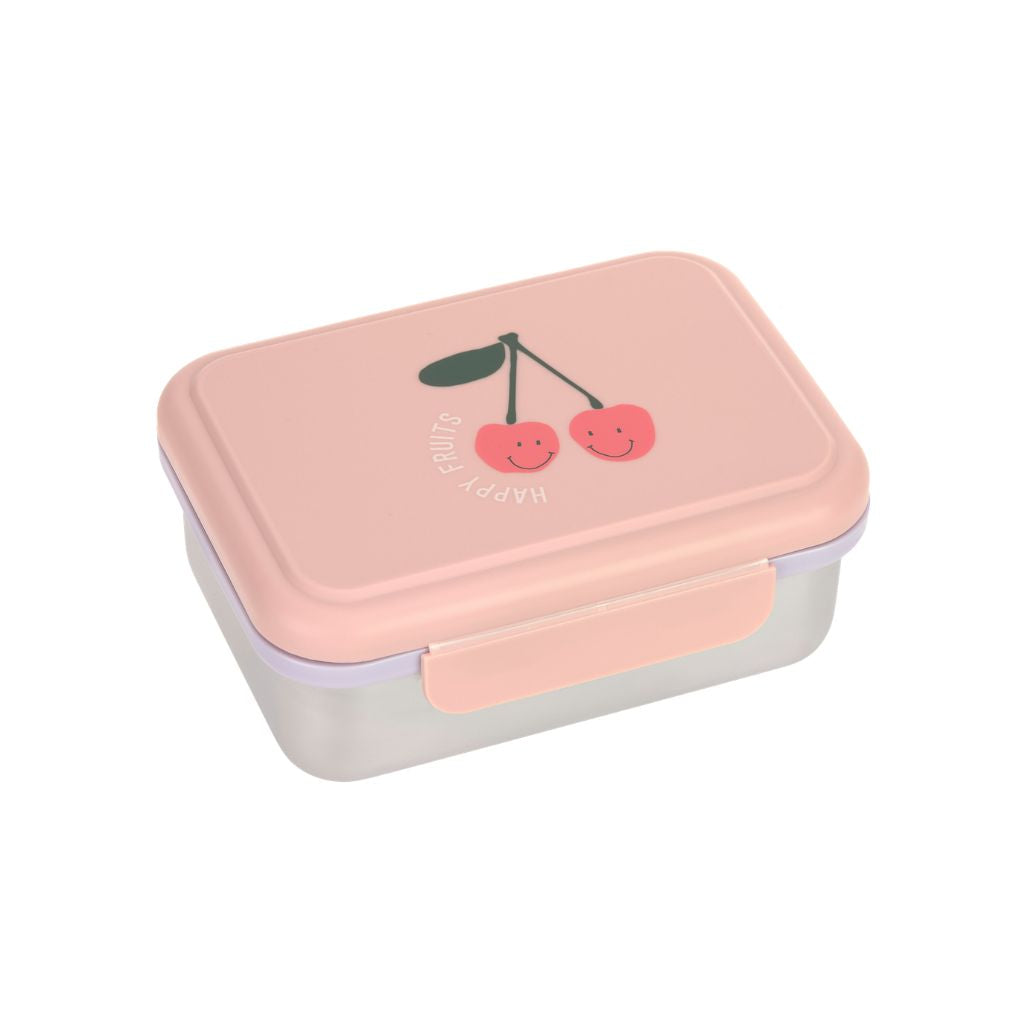 Lässig Brooddoos Stainless Steel Happy Fruits Cherry