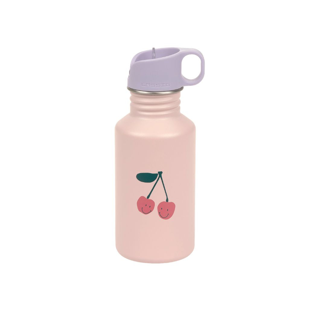 Lässig Gourde Stainless Steel Happy Fruits Cherry Pink 500 ml