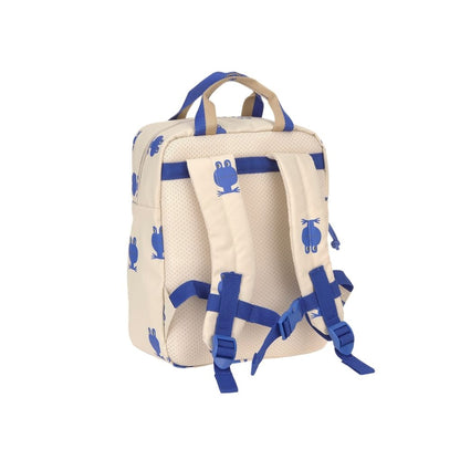 Lässig Sac à Dos Mini Square Happy Trails Frog Beige / Blue