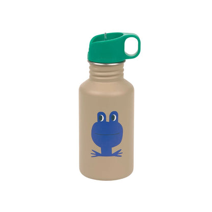 Lässig Gourde Stainless Steel Happy Trails Frog Brown 500 ml