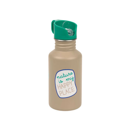 Lässig Gourde Stainless Steel Happy Trails Frog Brown 500 ml