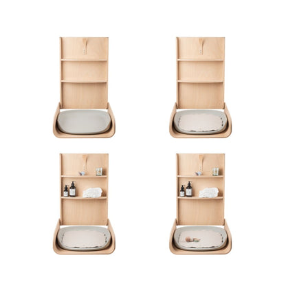 SEBRA Table à langer murale en bois FSC