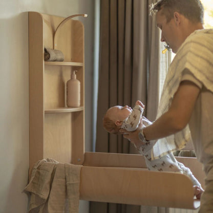 SEBRA Table à langer murale en bois FSC