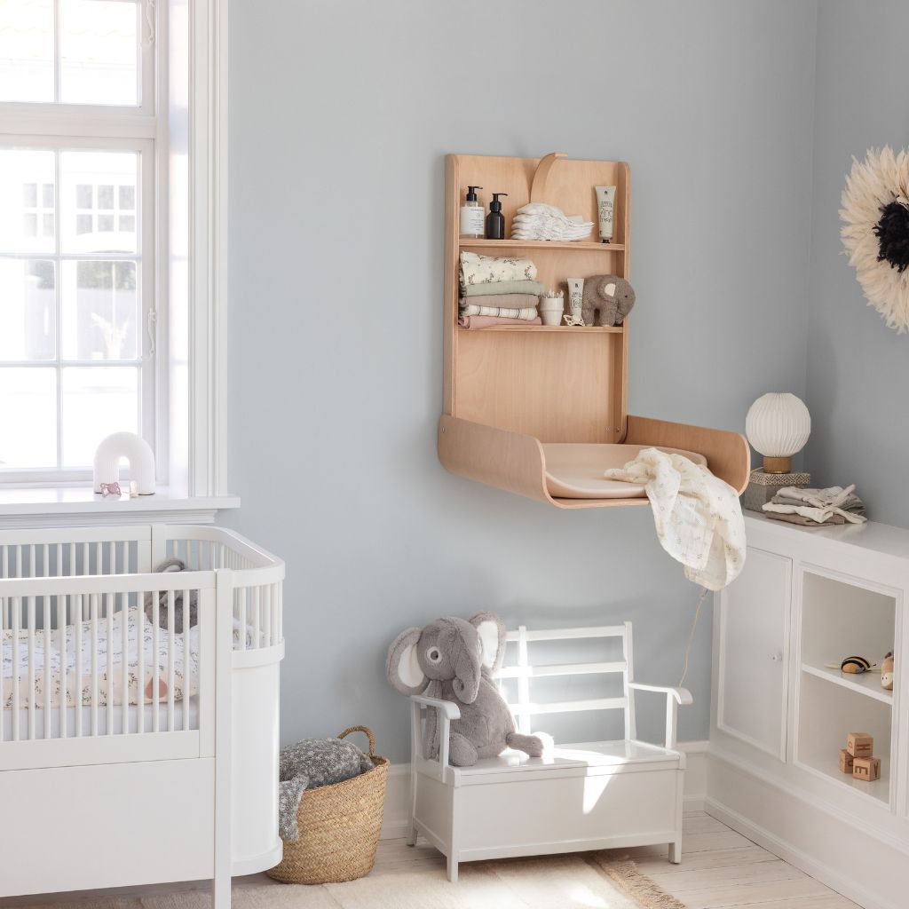 SEBRA Table à langer murale en bois FSC