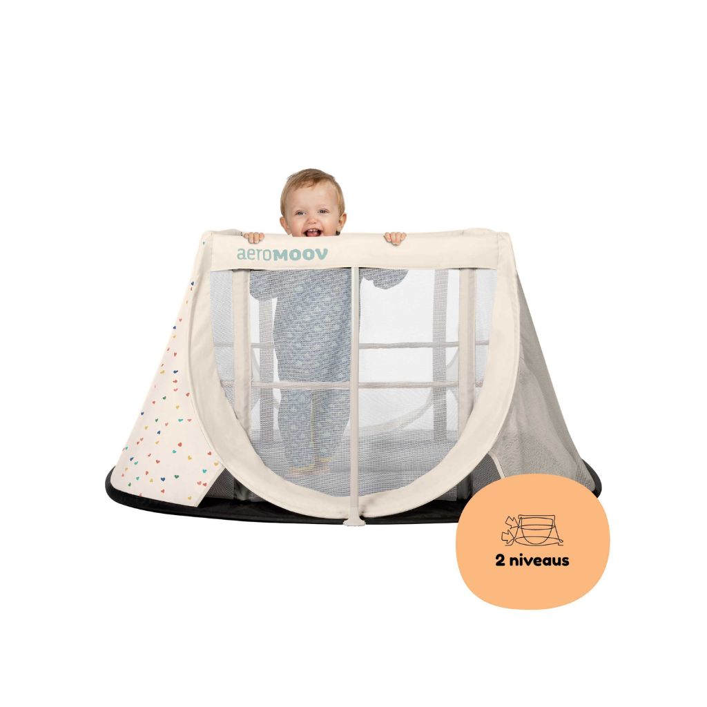 AeroMoov Instant Reisbed Confetti Hearts Veelkleurig