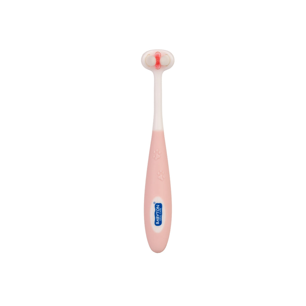 Babyton Brosse à dents pour bébé Toothhugger Rose Pinky