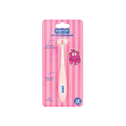 Babyton Brosse à dents pour bébé Toothhugger Rose Pinky