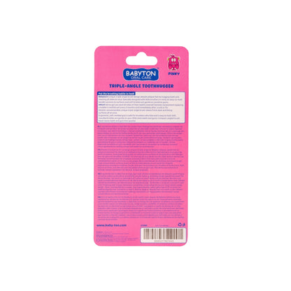 Babyton Brosse à dents pour bébé Toothhugger Rose Pinky