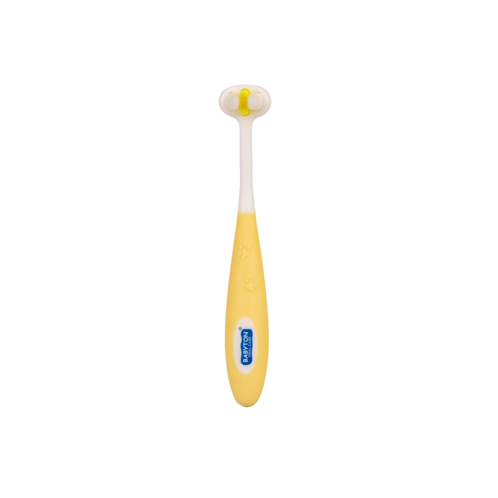 Babyton Brosse à dents pour bébé Toothhugger Jaune Flappy