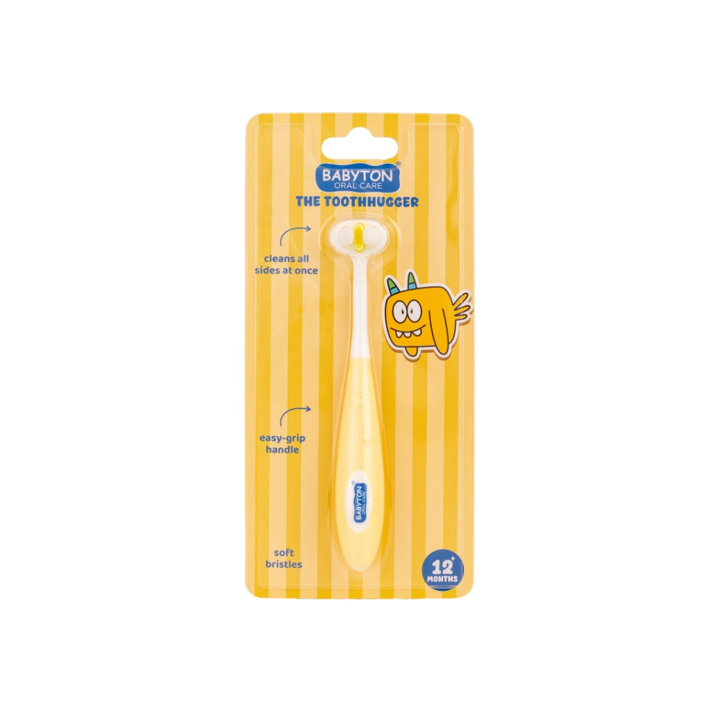 Babyton Brosse à dents pour bébé Toothhugger Jaune Flappy