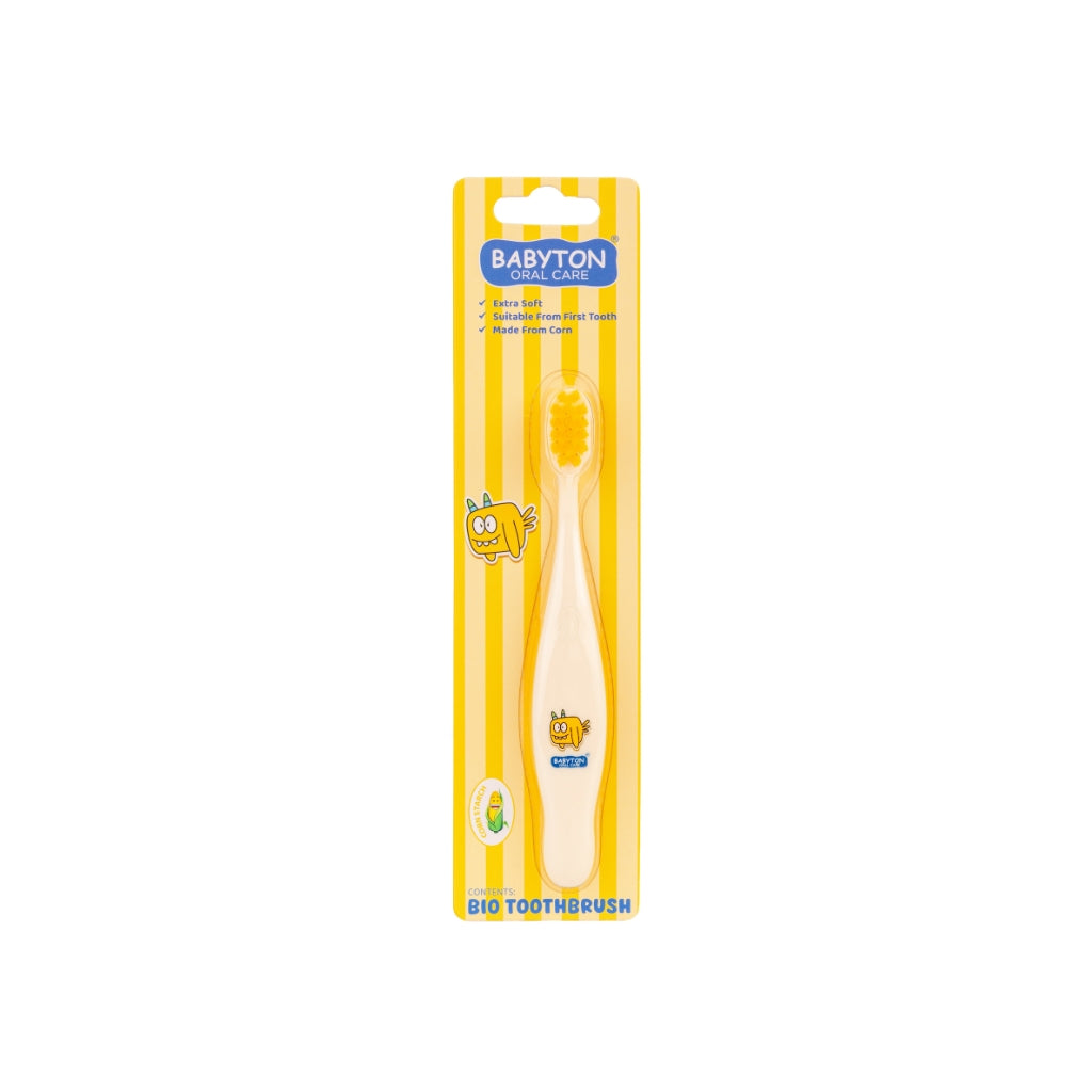 Babyton Brosse à dents Bio Jaune Flappy