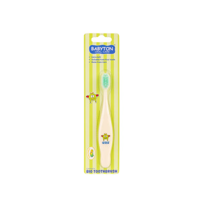 Babyton Brosse à dents Bio verte Griny