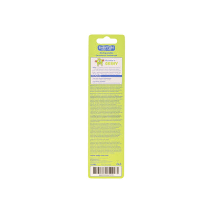 Babyton Brosse à dents Bio verte Griny