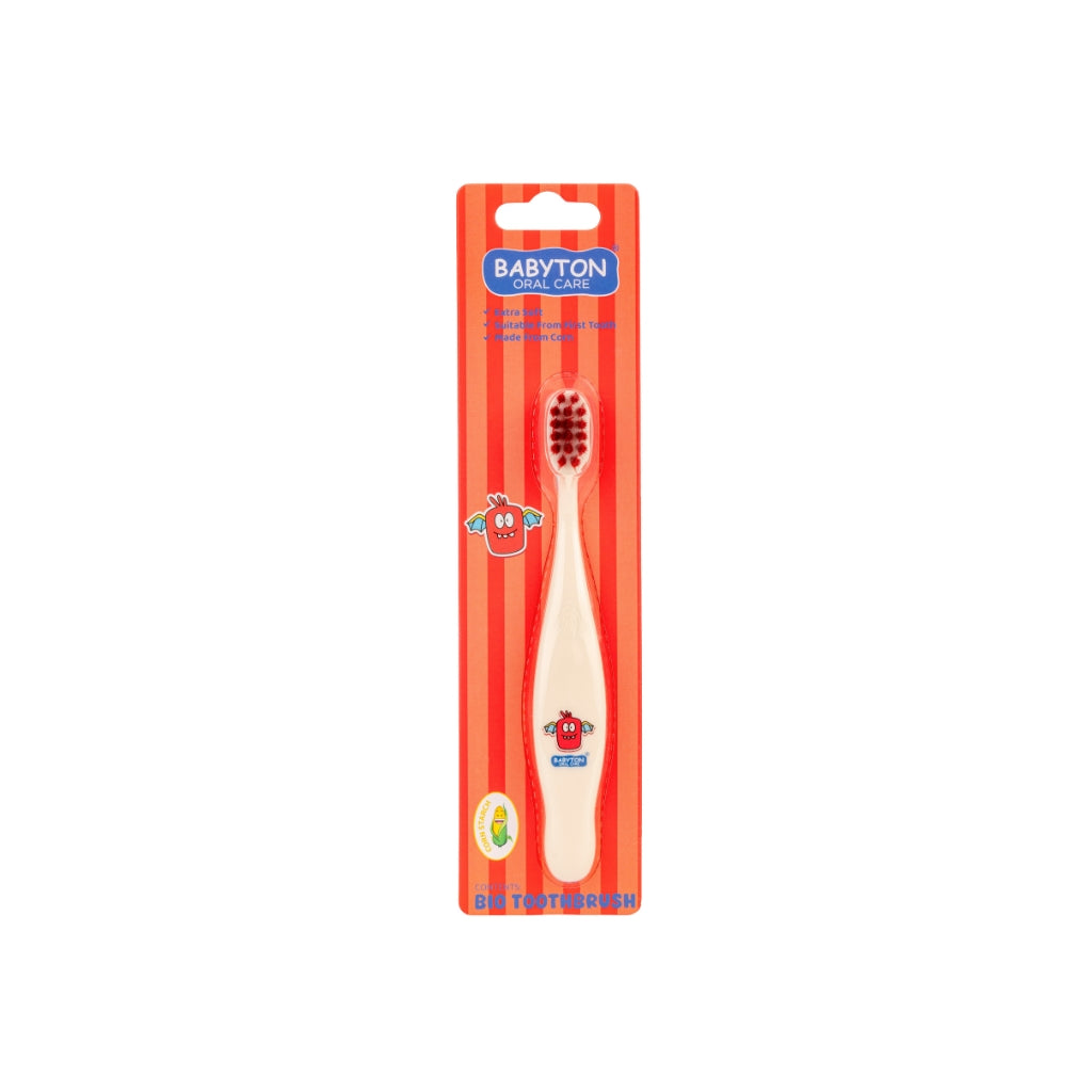 Babyton Brosse à dents Bio Rouge Bubu