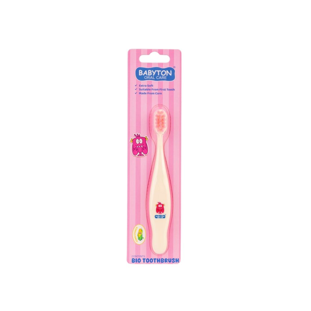 Babyton Brosse à dents Bio Rose Pinky