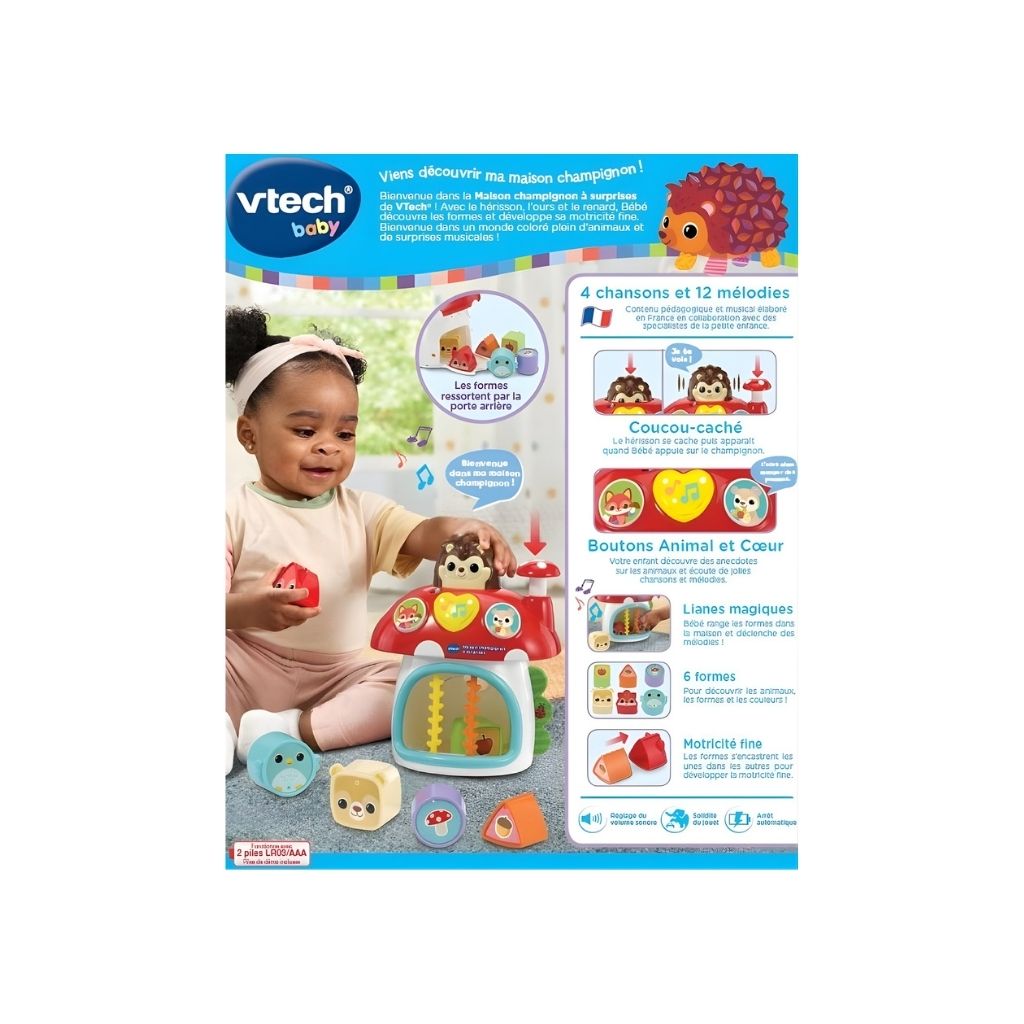 VTech Paddenstoelhuis met Verrassingen Vormensorteerder FR