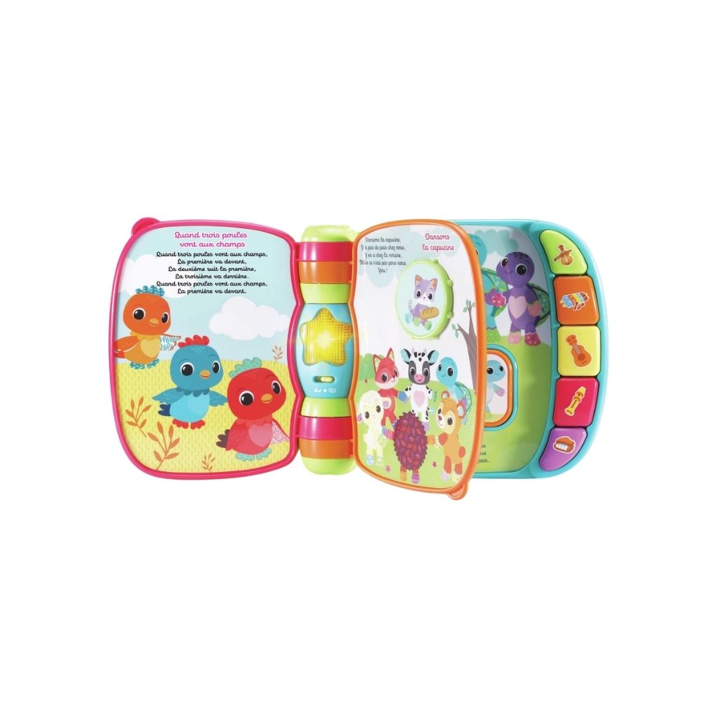 VTech  Super Livre Enchanté Des Bébés Loulous Bleu FR