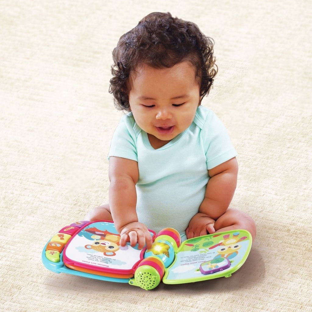 VTech  Super Livre Enchanté Des Bébés Loulous Bleu FR