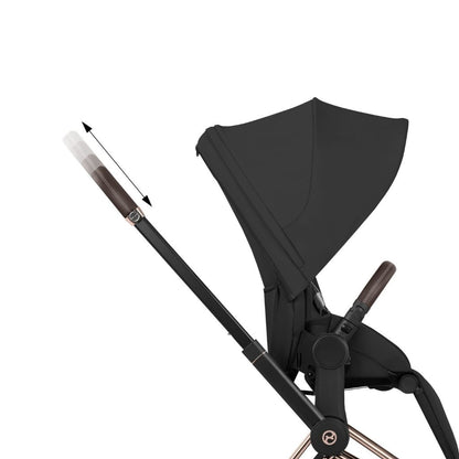 Cybex Kinderwagen Priam Sepia Black met Frame Rose Gold