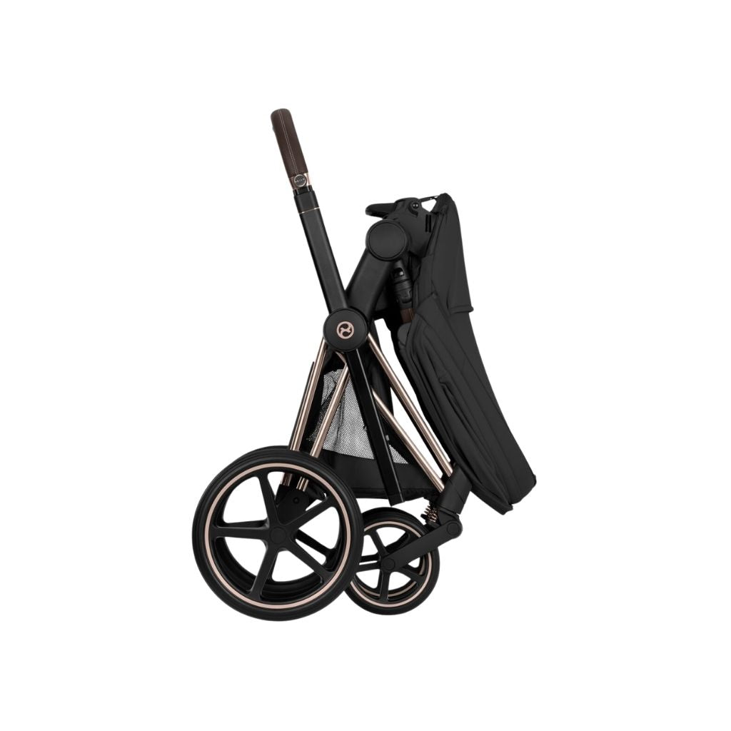 Cybex Kinderwagen Priam Sepia Black met Frame Rose Gold