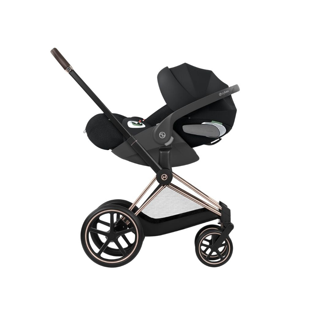 Cybex Kinderwagen Priam Sepia Black met Frame Rose Gold