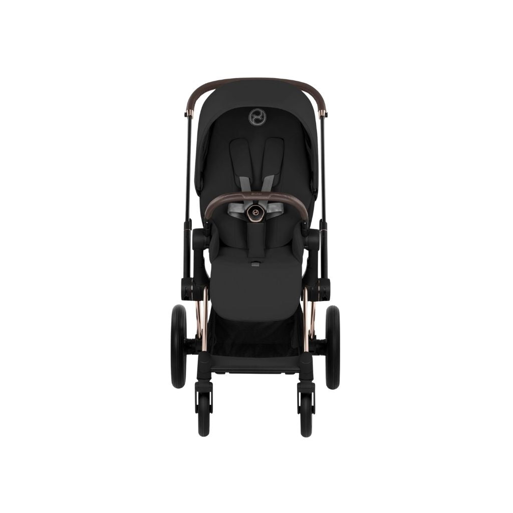 Cybex Kinderwagen Priam Sepia Black met Frame Rose Gold