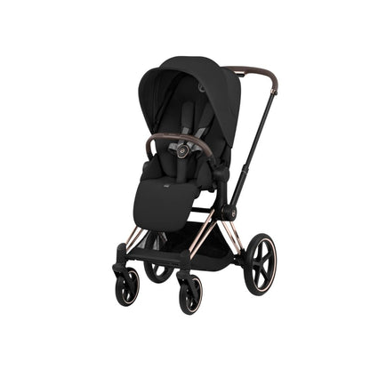 Cybex Kinderwagen Priam Sepia Black met Frame Rose Gold