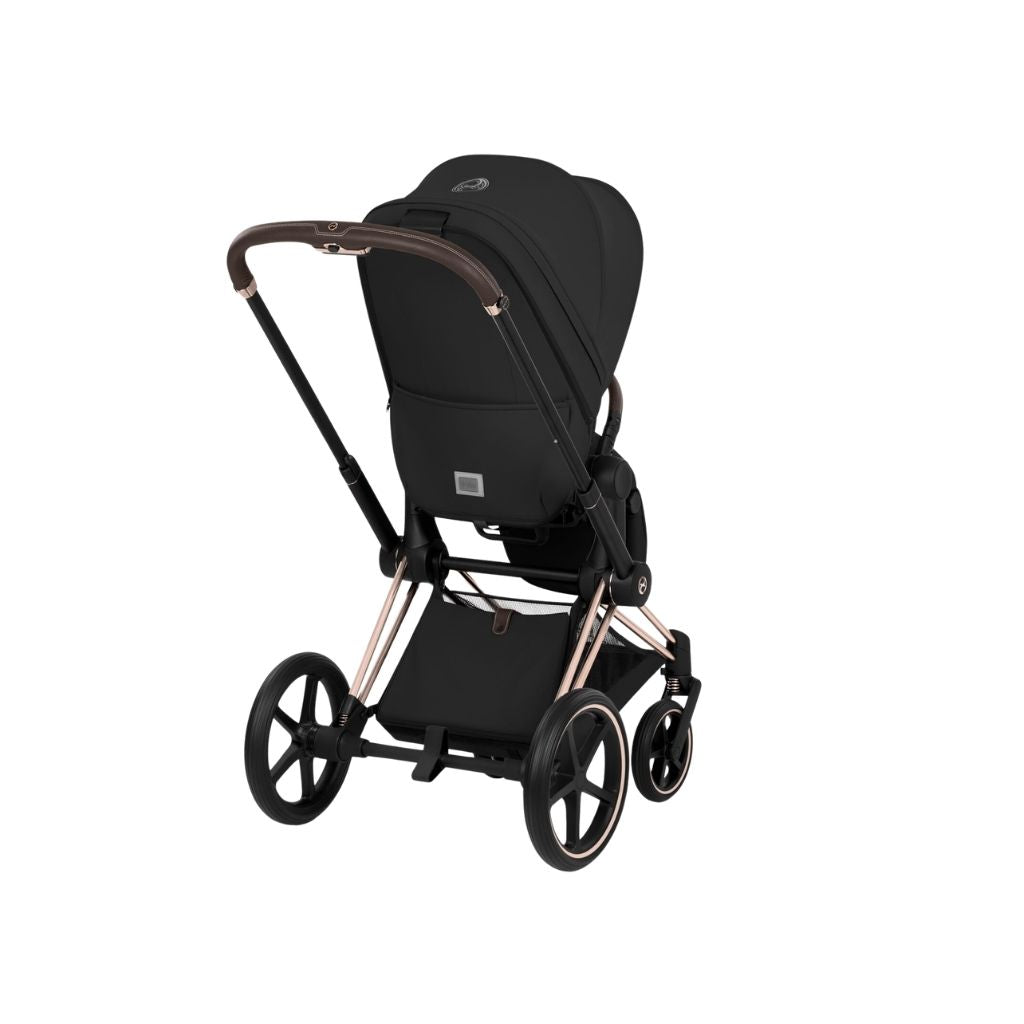 Cybex Kinderwagen Priam Sepia Black met Frame Rose Gold