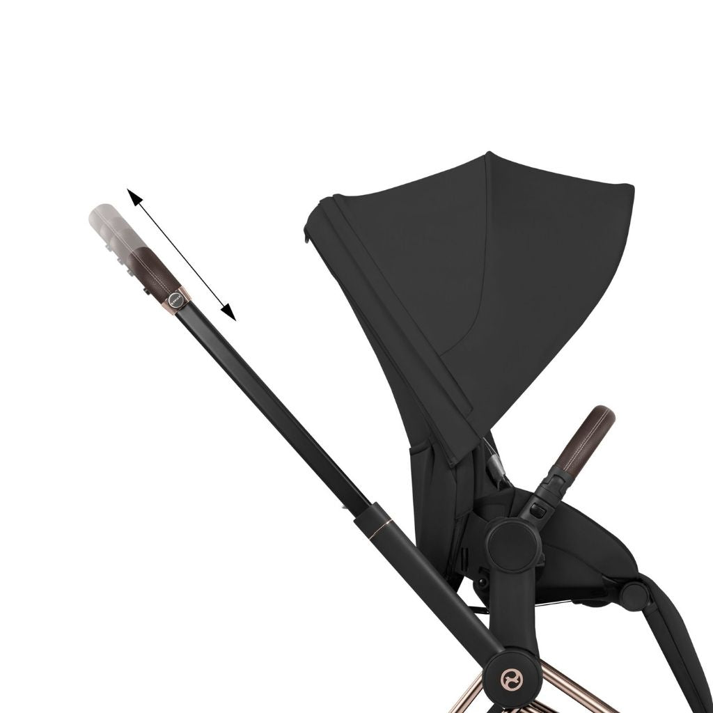 Cybex Poussette e-PRIAM Sepia Black Cadre Matt Black