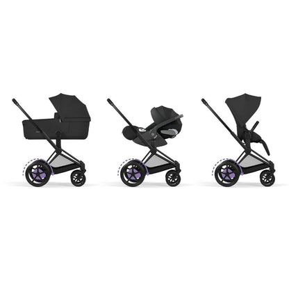 Cybex Poussette e-PRIAM Sepia Black Cadre Matt Black
