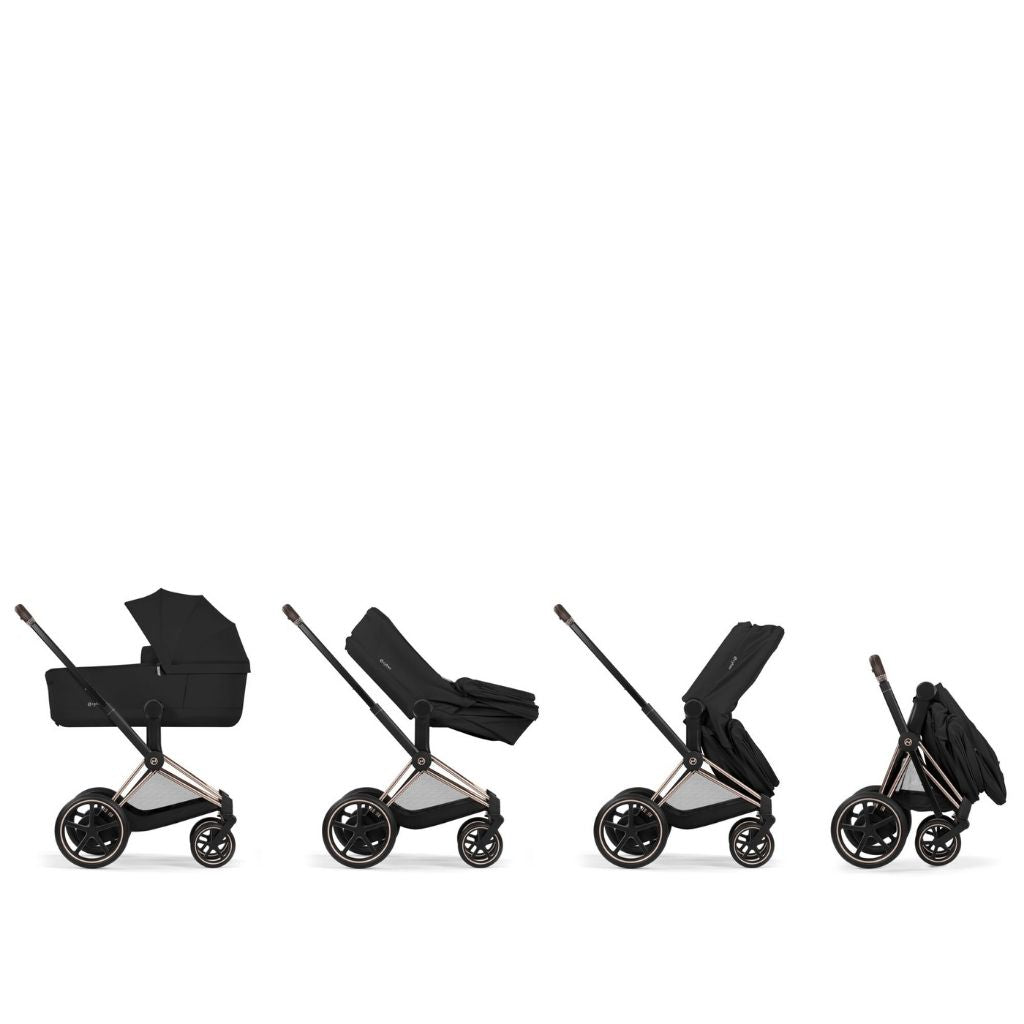Cybex Poussette e-PRIAM Sepia Black Cadre Matt Black