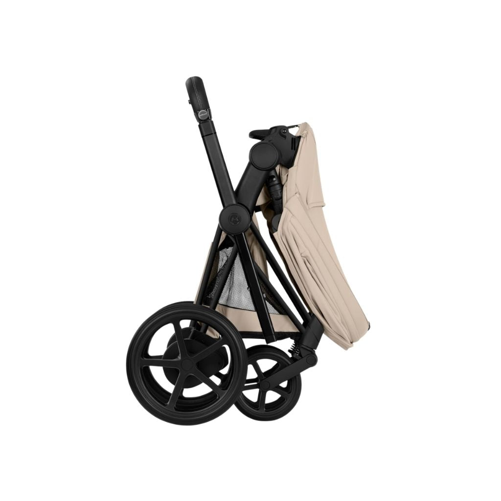Cybex Poussette e-PRIAM Cosy Beige Cadre Matt Black