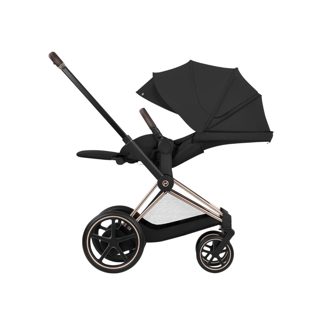 Cybex Poussette e-PRIAM Sepia Black Cadre Rose Gold