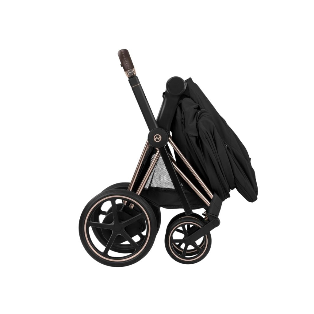 Cybex Poussette e-PRIAM Sepia Black Cadre Rose Gold