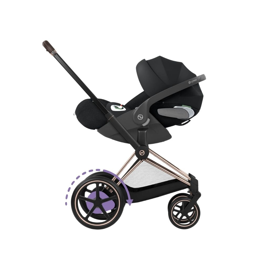 Cybex Poussette e-PRIAM Sepia Black Cadre Rose Gold