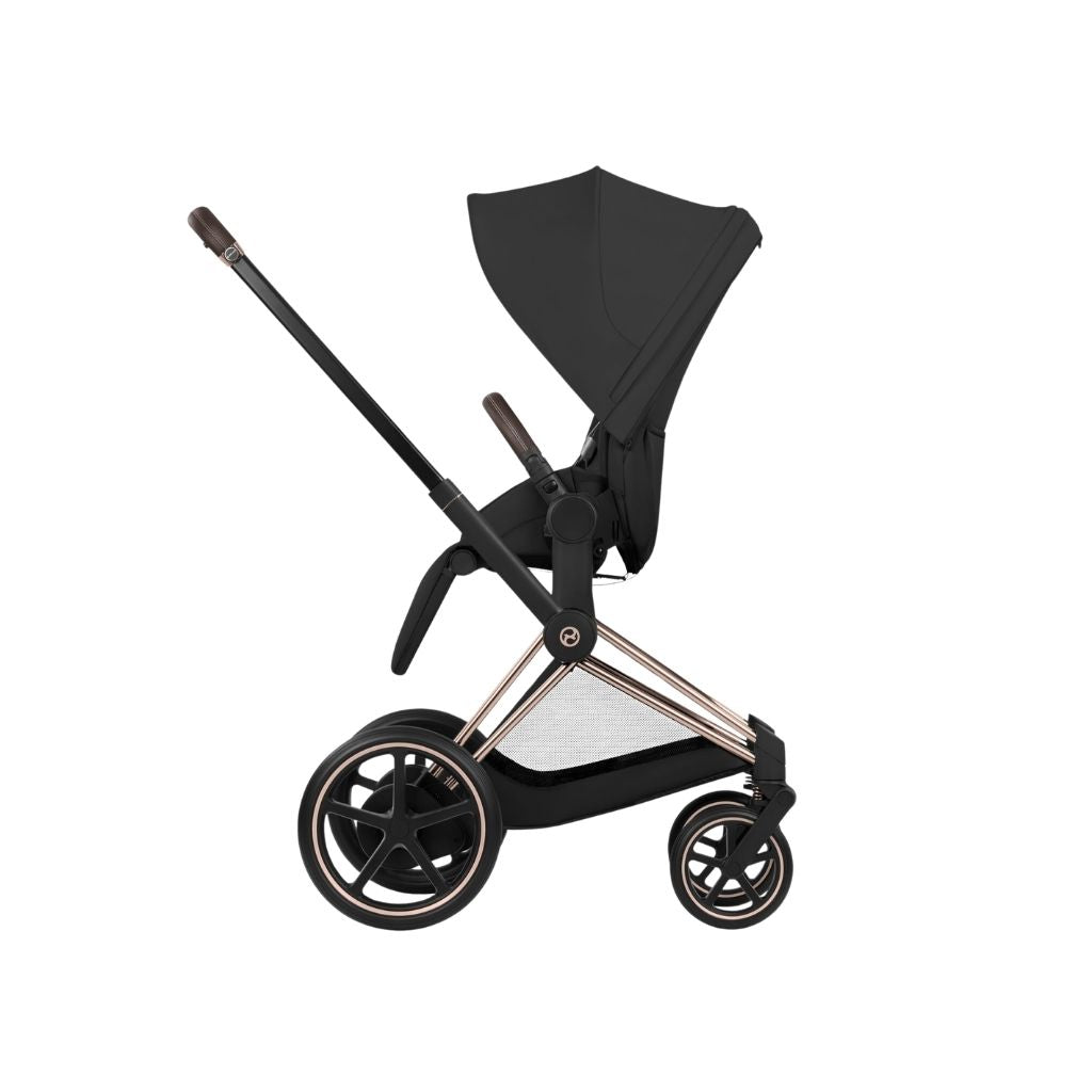Cybex Poussette e-PRIAM Sepia Black Cadre Rose Gold