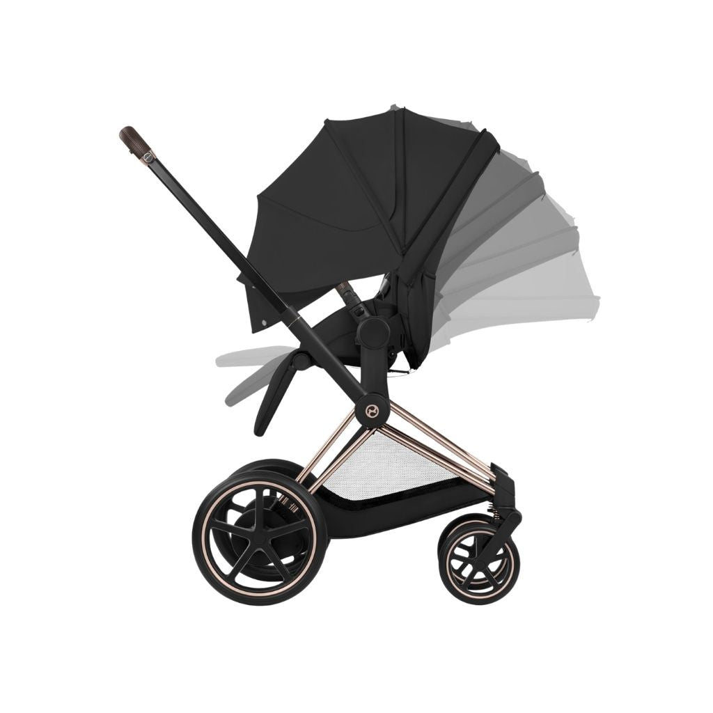 Cybex Poussette e-PRIAM Sepia Black Cadre Rose Gold