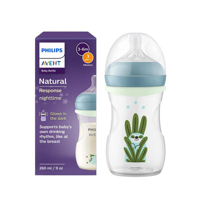 AVENT Biberon Natural 3.0 Nighttime Transparent 260 ml