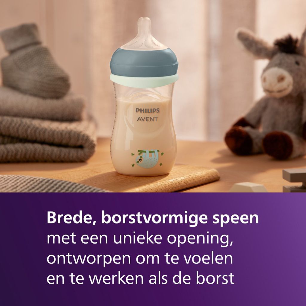 AVENT Biberon Natural 3.0 Nighttime Transparent 260 ml