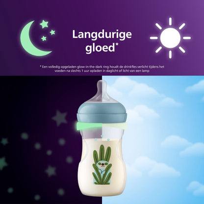 AVENT Biberon Natural 3.0 Nighttime Transparent 260 ml